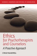 Cover: Ethics for Psychotherapists and Counselors - Wiley-Blackwell