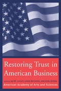Cover: Restoring Trust in American Business - MIT Press