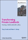 Cover: Transforming the Private Landlord - Wiley-Blackwell