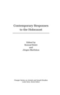Cover: Contemporary Responses to the Holocaust - Praeger Publishers Inc