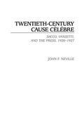 Cover: Twentieth-Century Cause Celebre - Praeger Publishers Inc