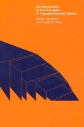 Cover: An Introduction to the Principles of Transformational Syntax - MIT Press