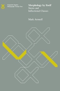 Abbildung von: Morphology by Itself: Volume 22 - MIT Press