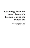 Cover: Changing Attitudes Toward Economic Reform During the Yeltsin Era - Praeger Publishers Inc