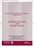 Cover: Poverty, Welfare, and Public Policy - Wiley