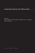 Cover: Language Sound and Structure - MIT Press