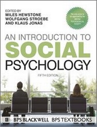 Enlarge image Cover: An Introduction to Social Psychology - Wiley-Blackwell