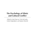 Cover: The Psychology of Ethnic and Cultural Conflict - Praeger Publishers Inc