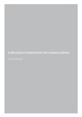 Cover: A Reflexive Foundation for Human Science - Lulu.com
