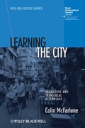 Cover: Learning the City - Wiley-Blackwell