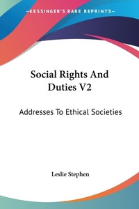 Abbildung von: Social Rights And Duties V2 - Kessinger Publishing
