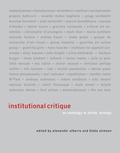 Cover: Institutional Critique - MIT Press