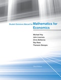 Cover: Student Solutions Manual for Mathematics for Economics - MIT Press