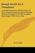 Cover: Joseph Smith As A Translator - Kessinger Publishing