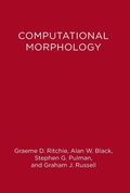 Cover: Computational Morphology - Bradford Books