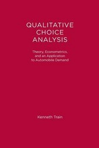 Enlarge image Cover: Qualitative Choice Analysis - MIT Press