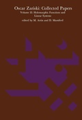 Cover: Oscar Zariski: Collected Papers - MIT Press