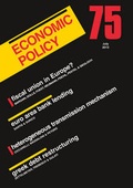 Cover: Economic Policy 75 - Wiley-Blackwell