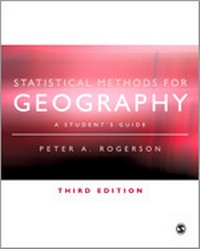Enlarge image Cover: Statistical Methods for Geography - SAGE Publications Ltd