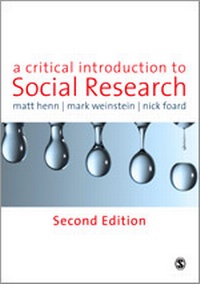 Enlarge image Cover: A Critical Introduction to Social Research - SAGE Publications Ltd
