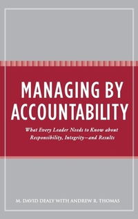 Enlarge image Cover: Managing by Accountability - Praeger Publishers Inc