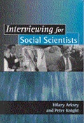 Cover: Interviewing for Social Scientists - SAGE Publications Ltd