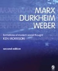 Cover: Marx, Durkheim, Weber - SAGE Publications Ltd