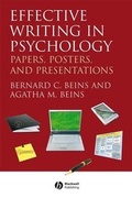 Cover: Effective Writing in Psychology - Wiley-Blackwell