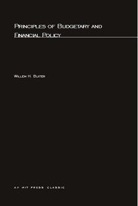 Enlarge image Cover: Principles of Budgetary and Financial Policy - MIT Press
