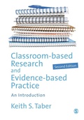 Cover: Classroom-based Research and Evidence-based Practice - SAGE Publications Ltd