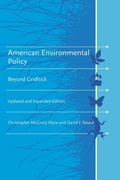 Cover: American Environmental Policy - MIT Press