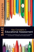 Cover: Key Concepts in Educational Assessment - SAGE Publications Ltd