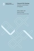 Cover: Classical NEG Raising: Volume 67 - MIT Press