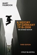 Cover: A History of Germany 1918 - 2008 - Wiley-Blackwell