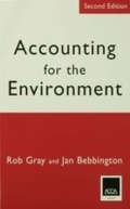 Cover: Accounting for the Environment - SAGE Publications Ltd