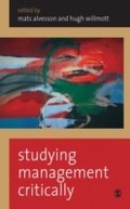 Cover: Studying Management Critically - SAGE Publications Ltd