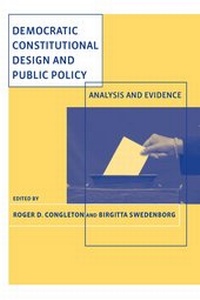 Enlarge image Cover: Democratic Constitutional Design and Public Policy - MIT Press