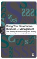 Cover: Doing Your Dissertation in Business and Management - SAGE Publications Ltd