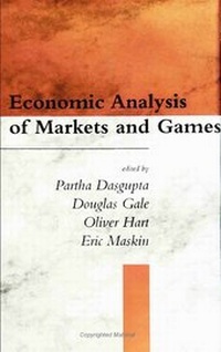Enlarge image Cover: Economic Analysis of Markets and Games - MIT Press