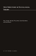 Cover: New Directions in Sociological Theory - MIT Press