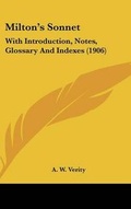 Cover: Milton's Sonnet - Kessinger Publishing