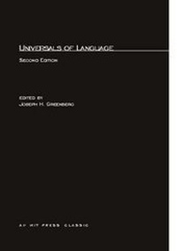 Enlarge image Cover: Universals of Language - MIT Press
