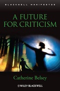 Cover: A Future for Criticism - Wiley-Blackwell
