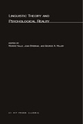 Cover: Linguistic Theory and Psychological Reality - MIT Press