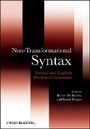 Cover: Non-Transformational Syntax - A Guide to Current Models - Wiley-Blackwell
