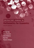 Cover: Instructor's Solutions Manual for Mathematics for Economics - MIT Press