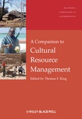 Cover: A Companion to Cultural Resource Management - Wiley-Blackwell