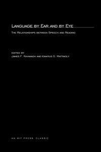 Abbildung von: Language By Ear And By Eye - MIT Press