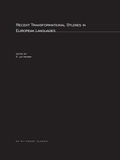 Cover: Recent Transformational Studies in European Languages: Volume 3 - MIT Press