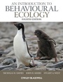 Cover: An Introduction to Behavioural Ecology - Wiley-Blackwell